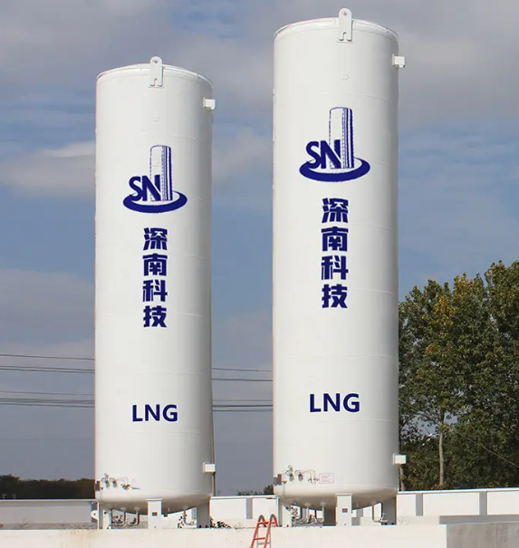 LNG storage tanks